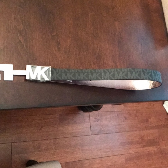 Michael Kors Black Monogrammed Belt - Picture 3 of 3
